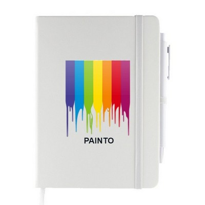 Soft Touch Journal Notebook 5 x 7 with Pen - Full Color Imprint